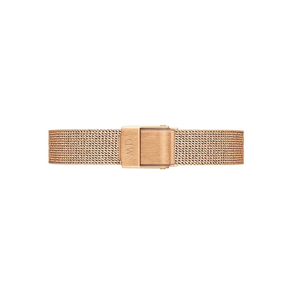 DW Quadro Pressed Melrose Black Rose Gold Watch