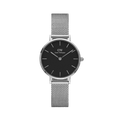 DW Petite Sterling Black Silver Watch